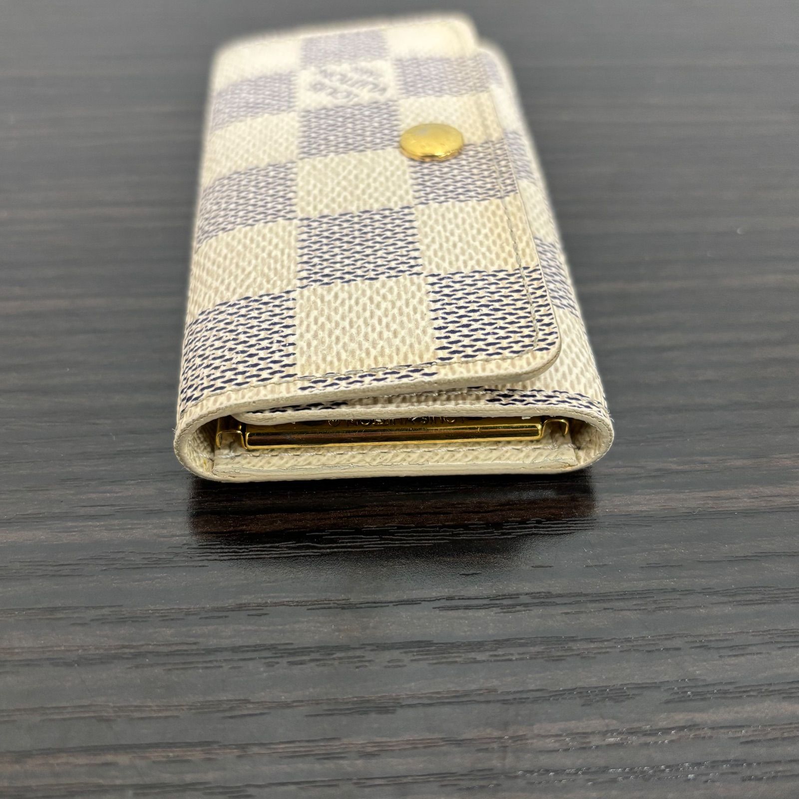 LOUIS VUITTON ルイ ヴィトン キーケース 4連 ダミエ ホワイト グレー