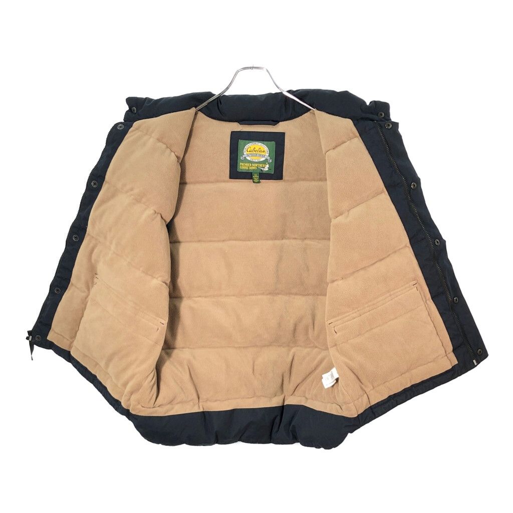 90年代 Cabela's カベラス ダウンベスト アウトドア ネイビー(メンズ L