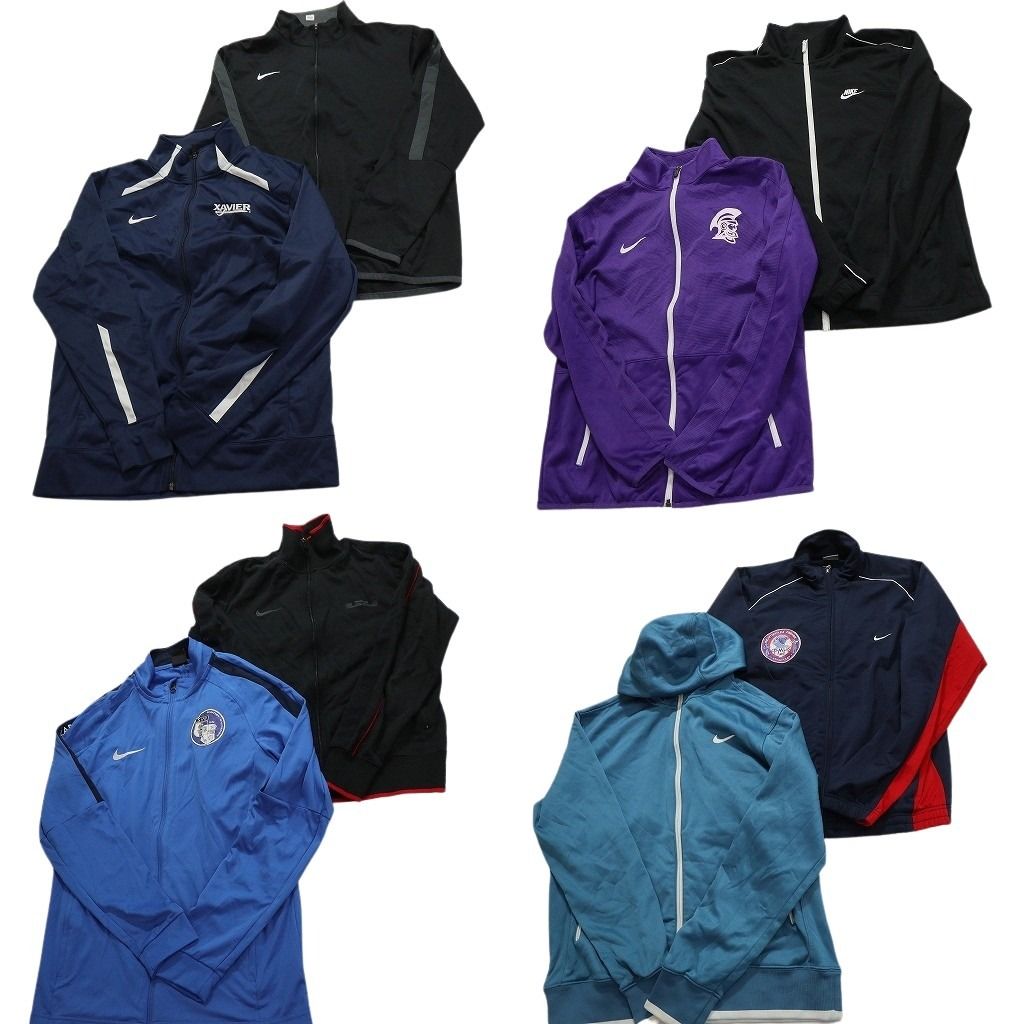 古着卸 まとめ売り ナイキ フルジップ ジャージ ジャケット 8枚セット