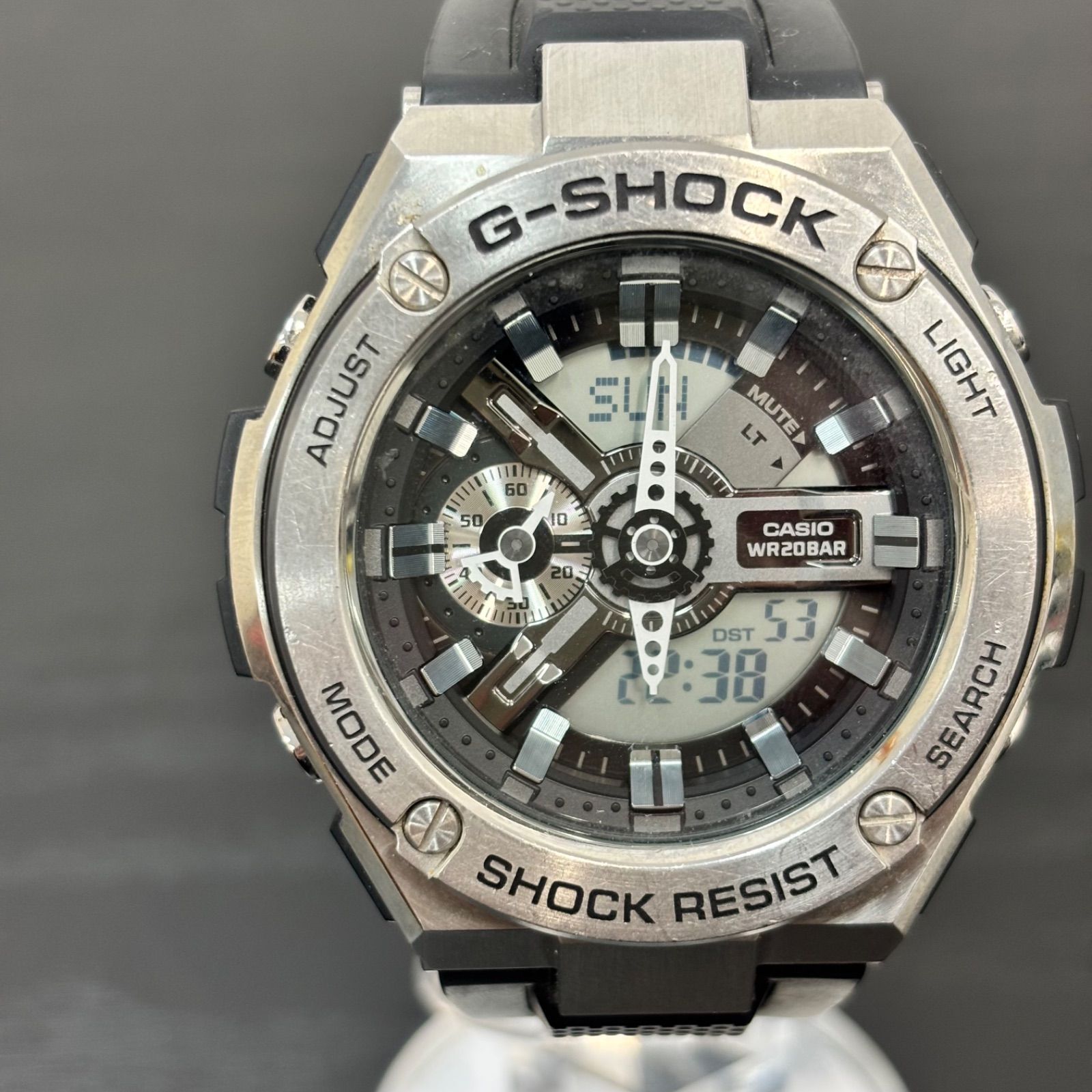 s)クォーツ腕時計・G-SHOCK デジアナ ラバー ブラック ブラック GST 