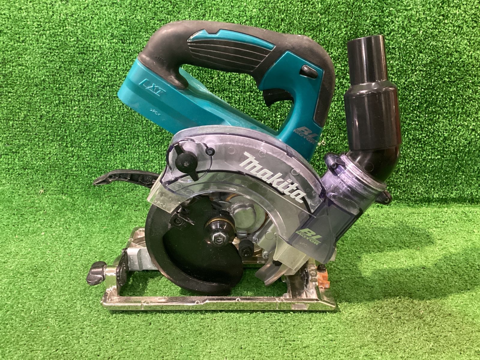 マキタ KS511D 125mm充電式防塵マルノコ ※現状品 深さ調整の上げる時硬い プレートの裏面改造有(ス-277)