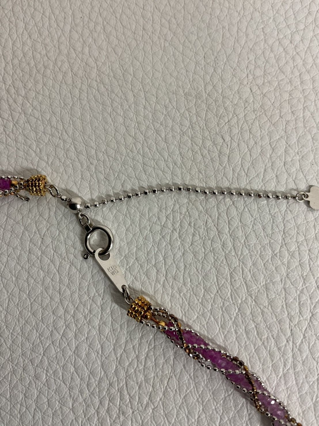 K18WG 色石 ネックレス 30.5ct 約15g 華やか 上品 デザイン - メルカリ