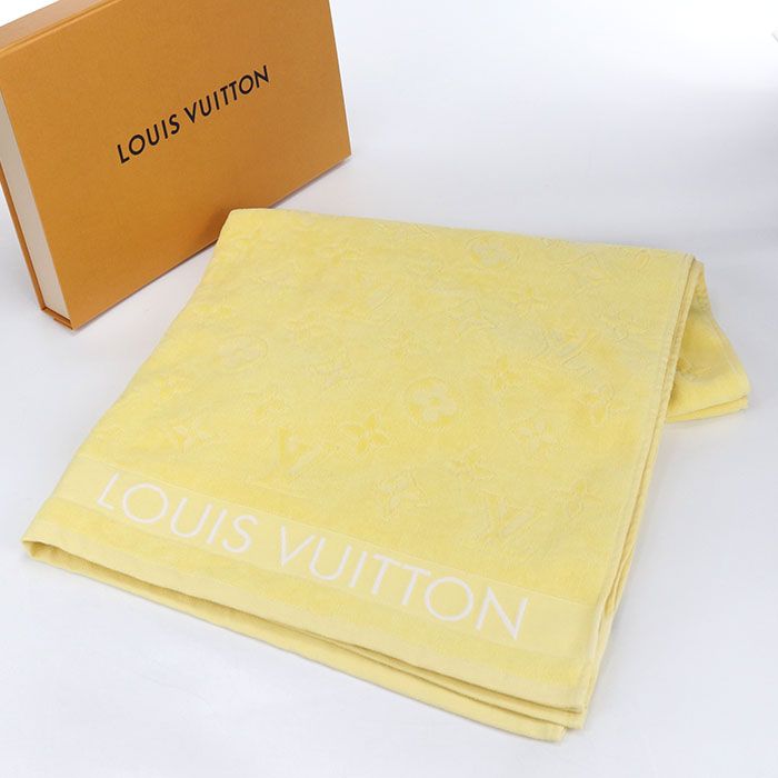 LOUIS VUITTON ビーチタオル 中古・古着通販】LOUIS VUITTON (ルイ ヴィトン) ビーチタオル・LV