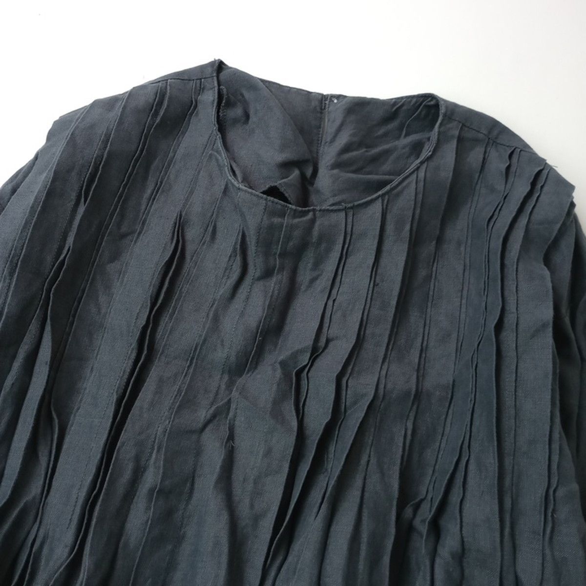 08Mab ゼロハチマブ ナチュラン取扱い 14番手 リネン ピンタック