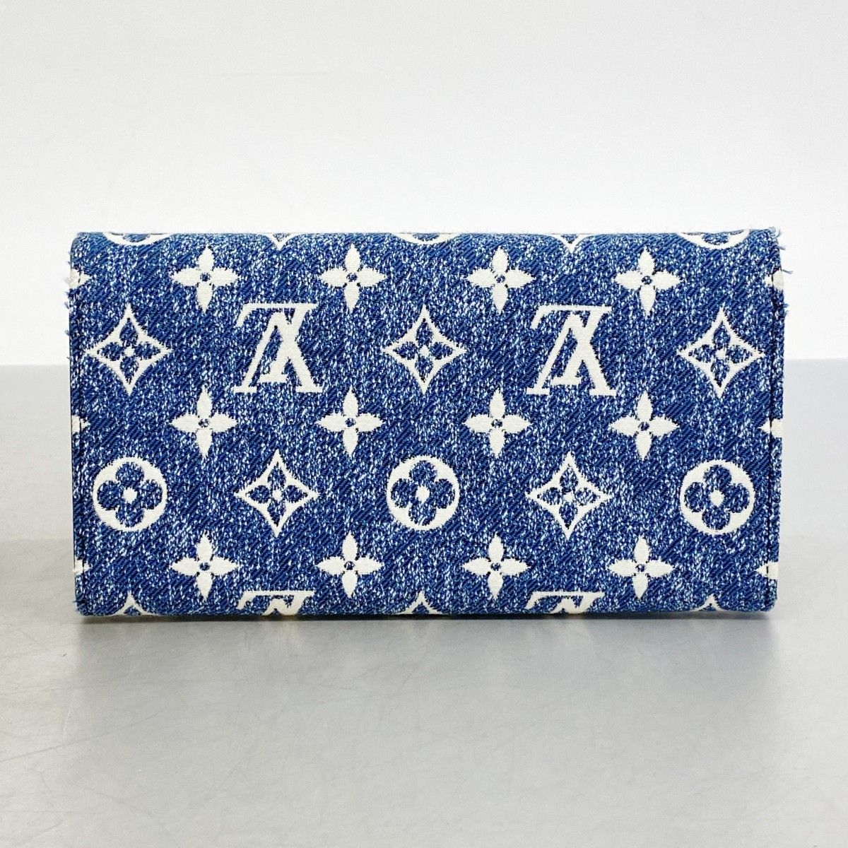 6ad4050-k】ルイヴィトン 長財布 モノグラム・ジャガードデニム