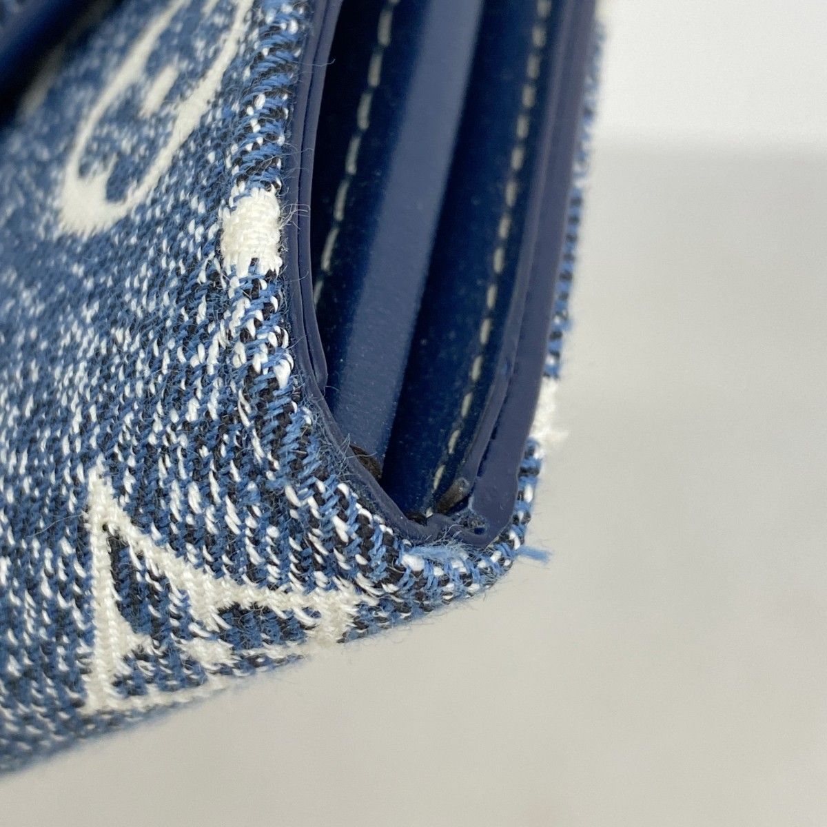 6ad4050-k】ルイヴィトン 長財布 モノグラム・ジャガードデニム