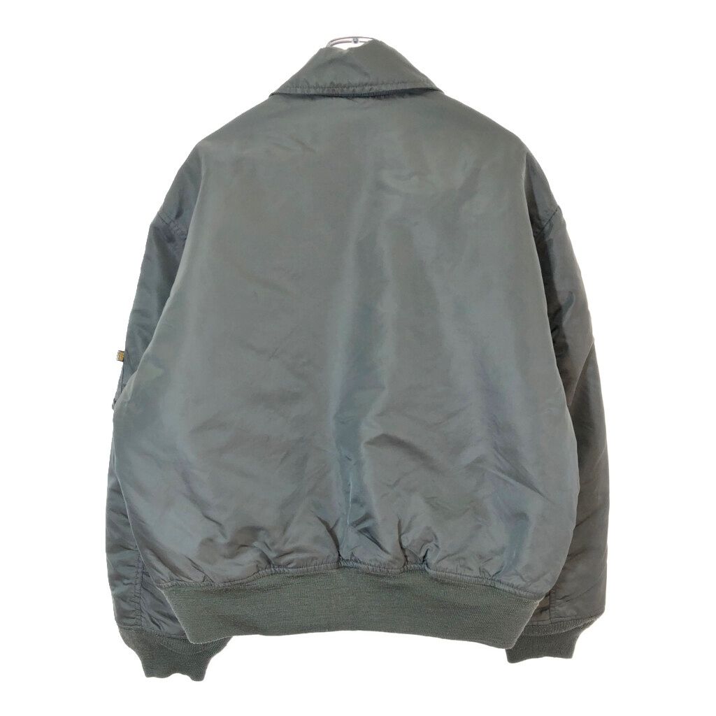 ALPHA INDUSTRIES アルファ インダストリーズ CWU-45/P フライトジャケット ミリタリー セージグリーン(メンズ X-LARGE)中古 古着 X2441 ALPHA INDUSTRIES アルファ インダストリーズ CWU-45/P フライト