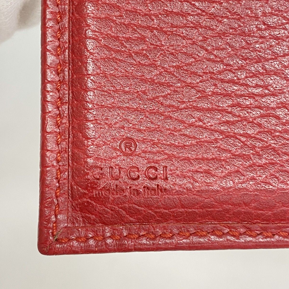 GUCCI グッチ GGマーモント レザー 三つ折財布 レッド ゴールド金具 6ad4165-k-r】グッチ 三つ折り財布 GGマーモント 474746 レザー レッド
