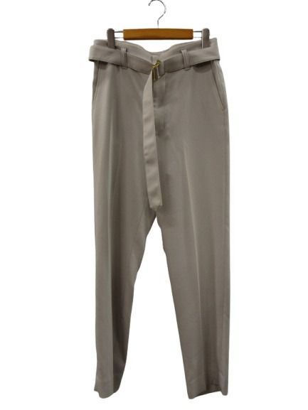 クルニ CULLNI ダブルサテンスリムパンツ ロングベルト 24SS ライト