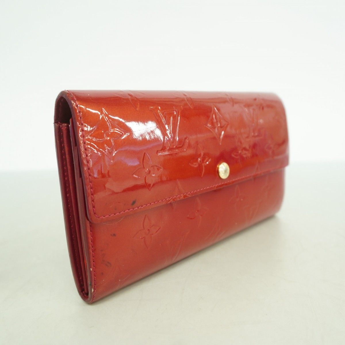 希少　ルイヴィトン　ヴェルニ　ポルトフォイル　サラ　M93530 ポムダムール ヴィトン ヴェルニ ポルトフォイユサラ M93530 長財布 ポムダムール
