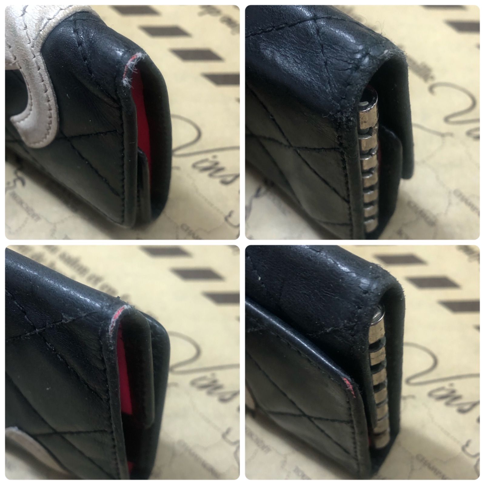 シャネル キーケース 鍵フック カンボンライン ココマーク 黒 FY107