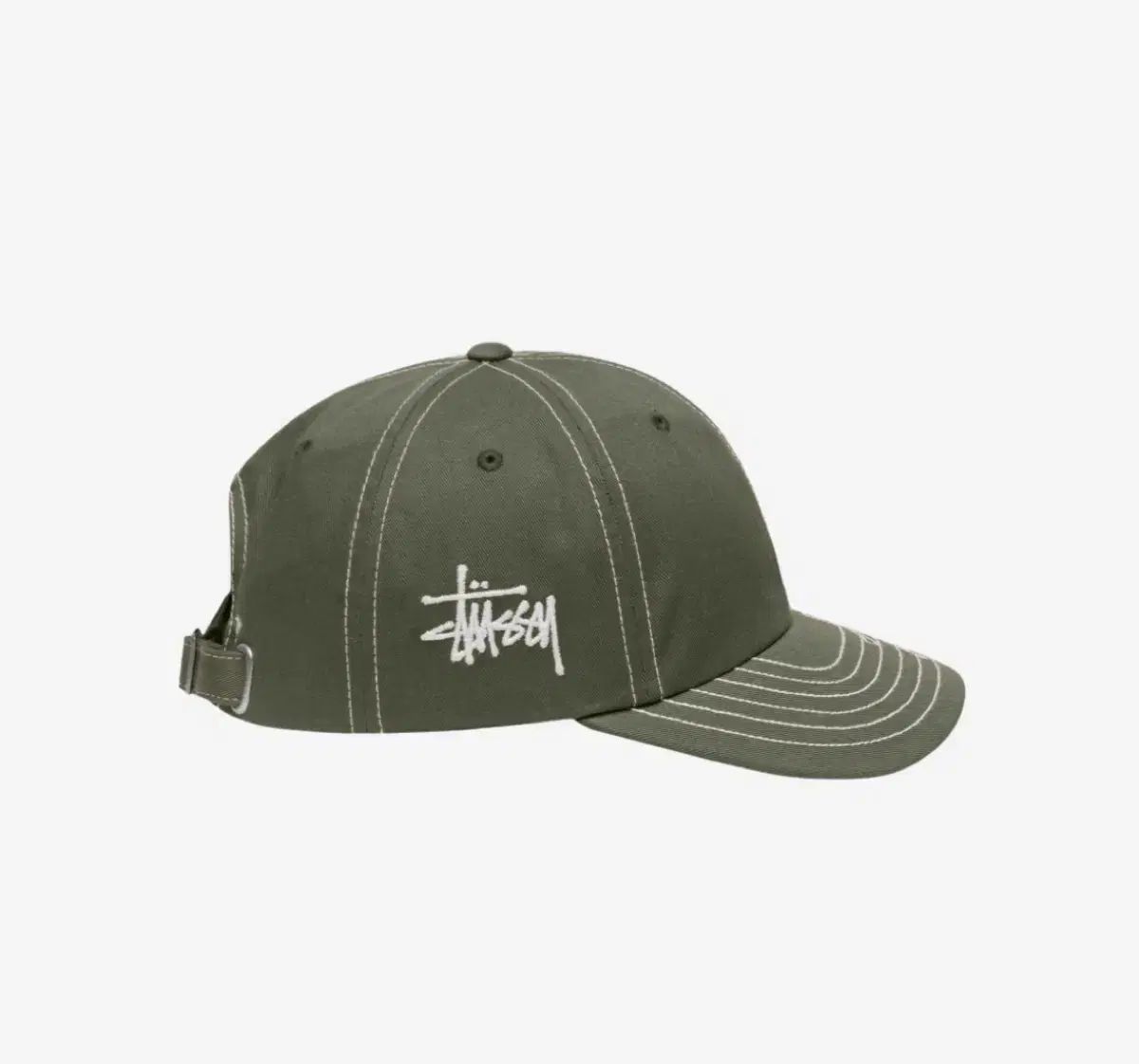 STU オリーブ色 スティッチ 帽子 Stussy Cap Olive - メルカリ