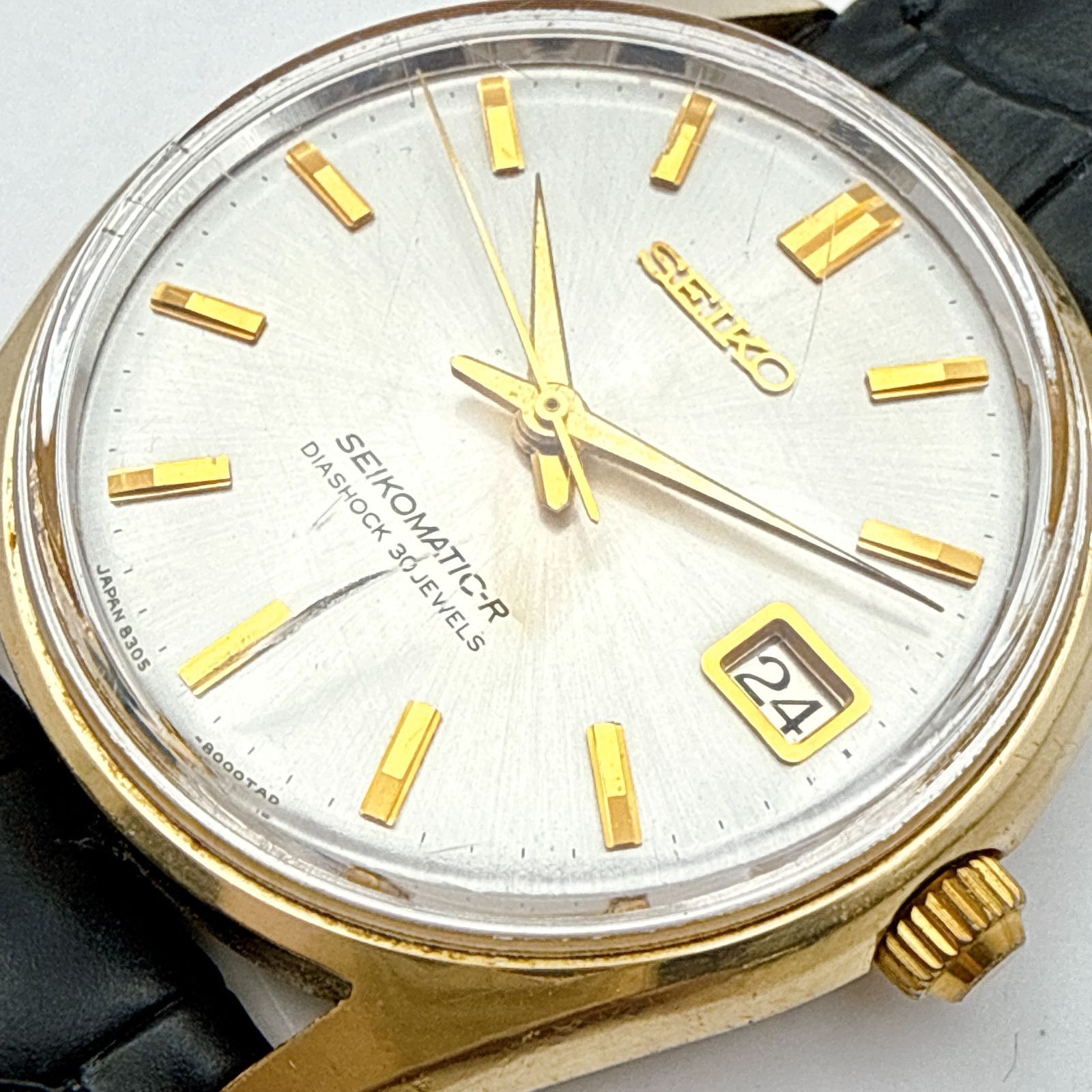 B119【希少・稼働・1965年製 ヴィンテージ・新品ベルト】SEIKO 