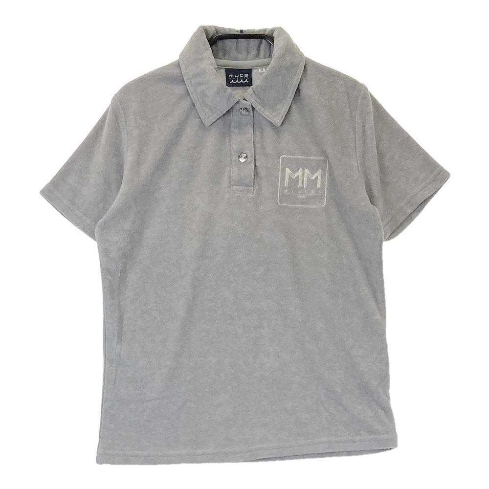 サイズ：M MUTA MARINE ムータマリン 半袖ポロシャツ パイル地 グレー