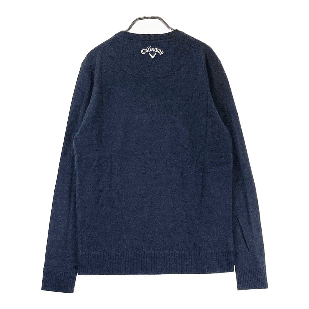 サイズ：L CALLAWAY キャロウェイ ウール混 長袖ニットセーター