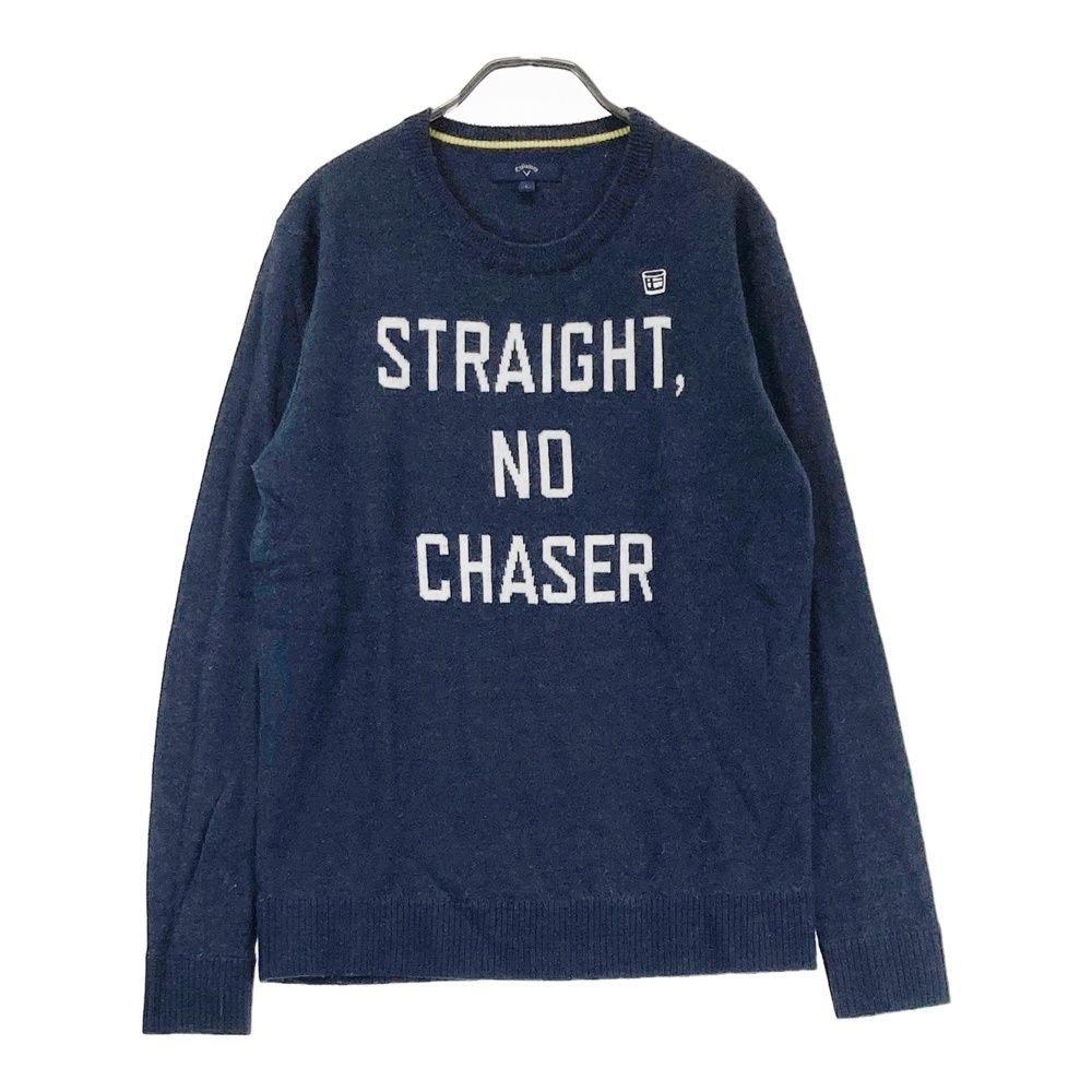 サイズ：L CALLAWAY キャロウェイ ウール混 長袖ニットセーター