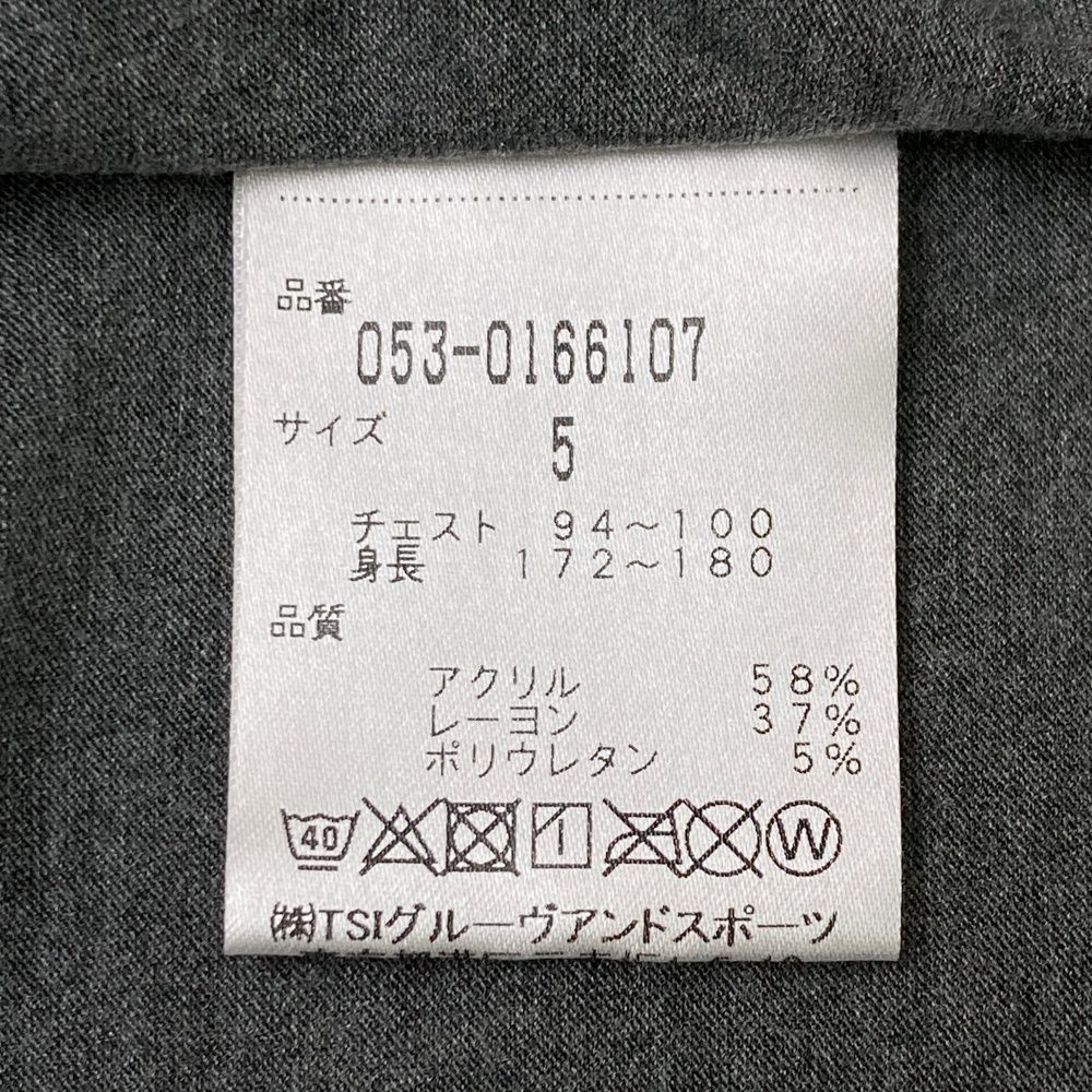 サイズ：5 PEARLY GATES パーリーゲイツ ハーフジップ 長袖Tシャツ