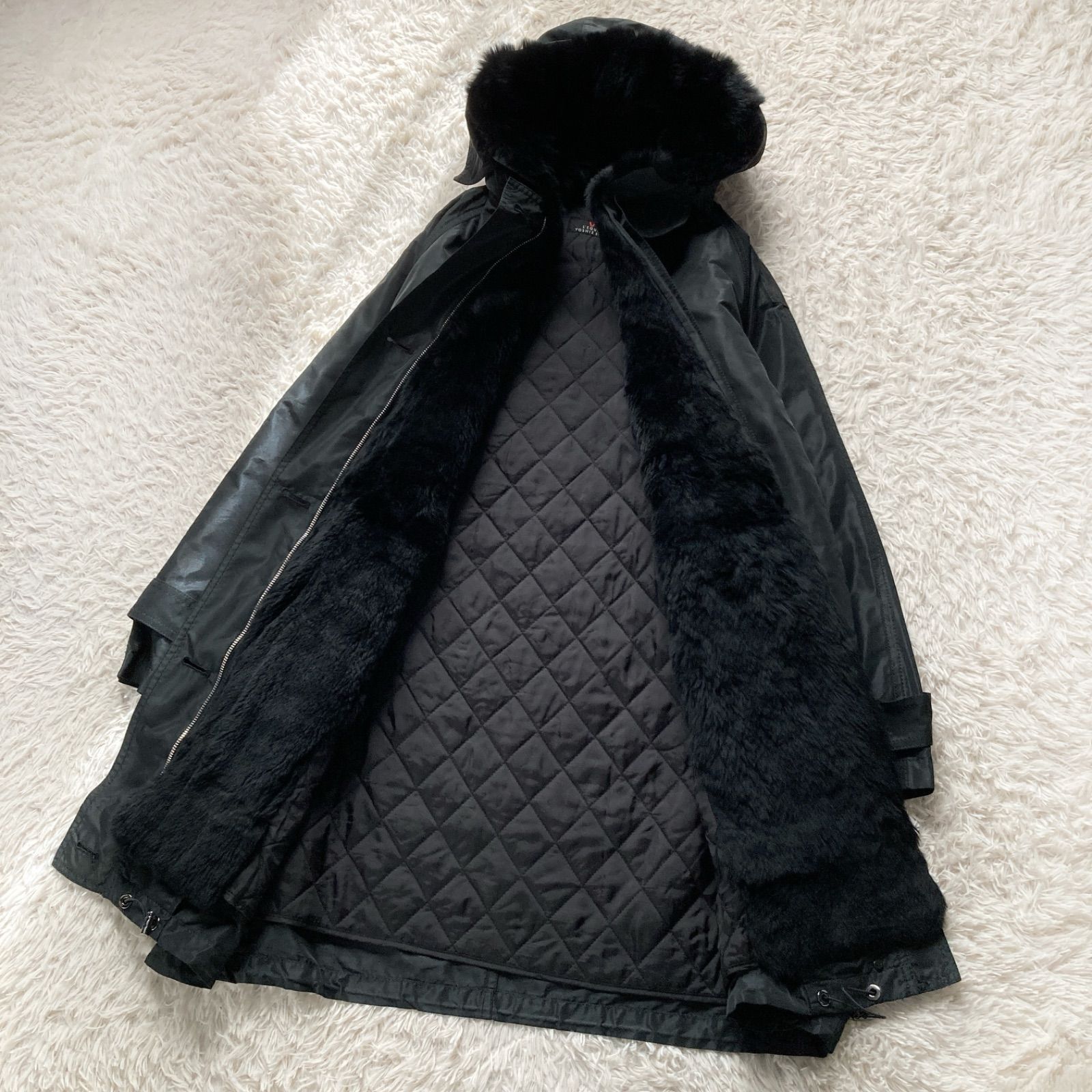 美品 レキップ ヨシエイナバ L'EQUIPE YOSHIE INABA ライナー付き