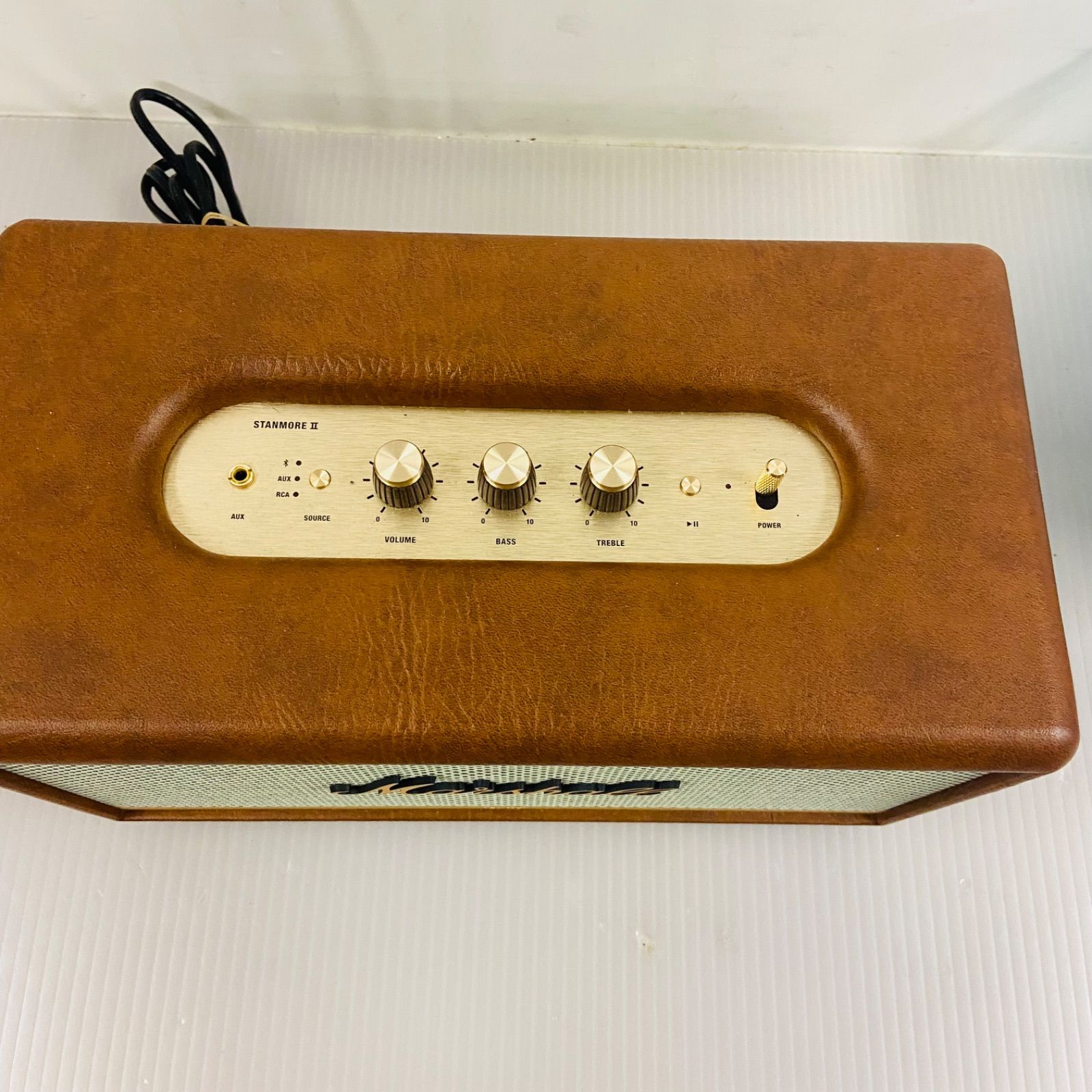 Marshall Stanmore II Bluetooth ホワイト美品付属有 ブルートゥーススピーカー ホワイト STANMORE BT II WHITE [Bluetooth