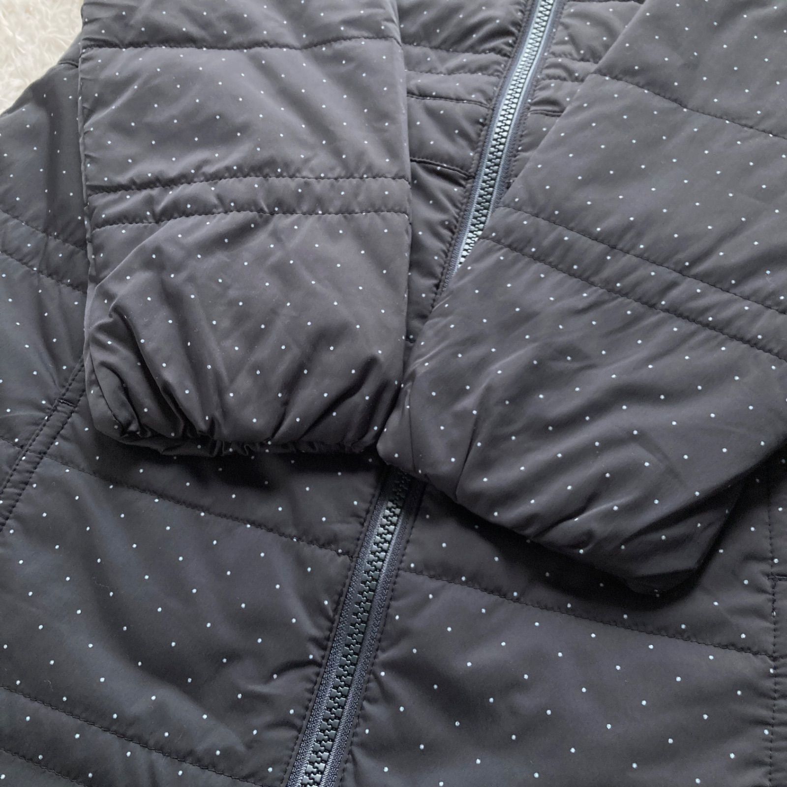 美品 キャロウェイ Callaway 中綿 ダウンコート 2way ベスト ドット柄