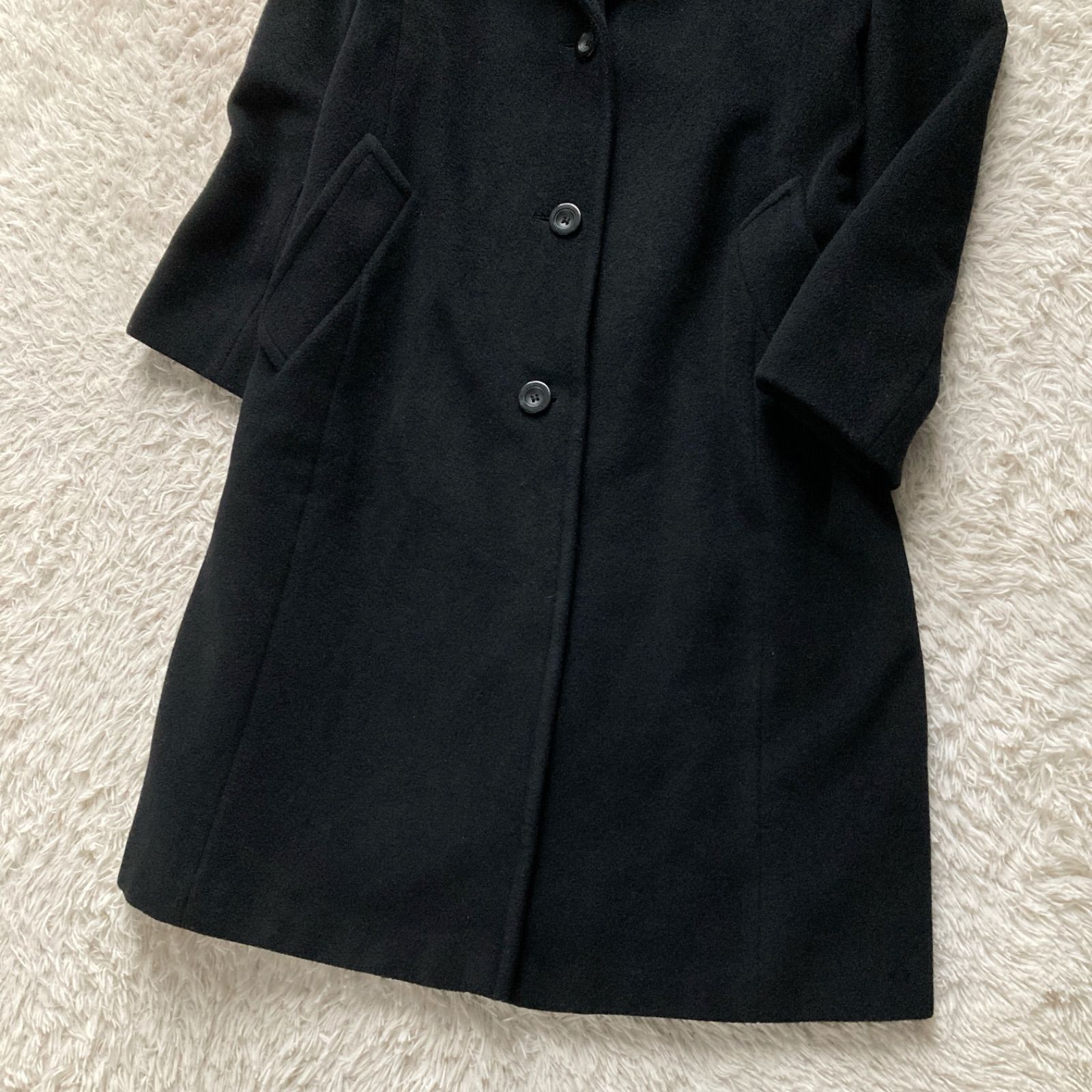 美品 マックスマーラ Max Mara 銀タグ ロングコート チェスターコート