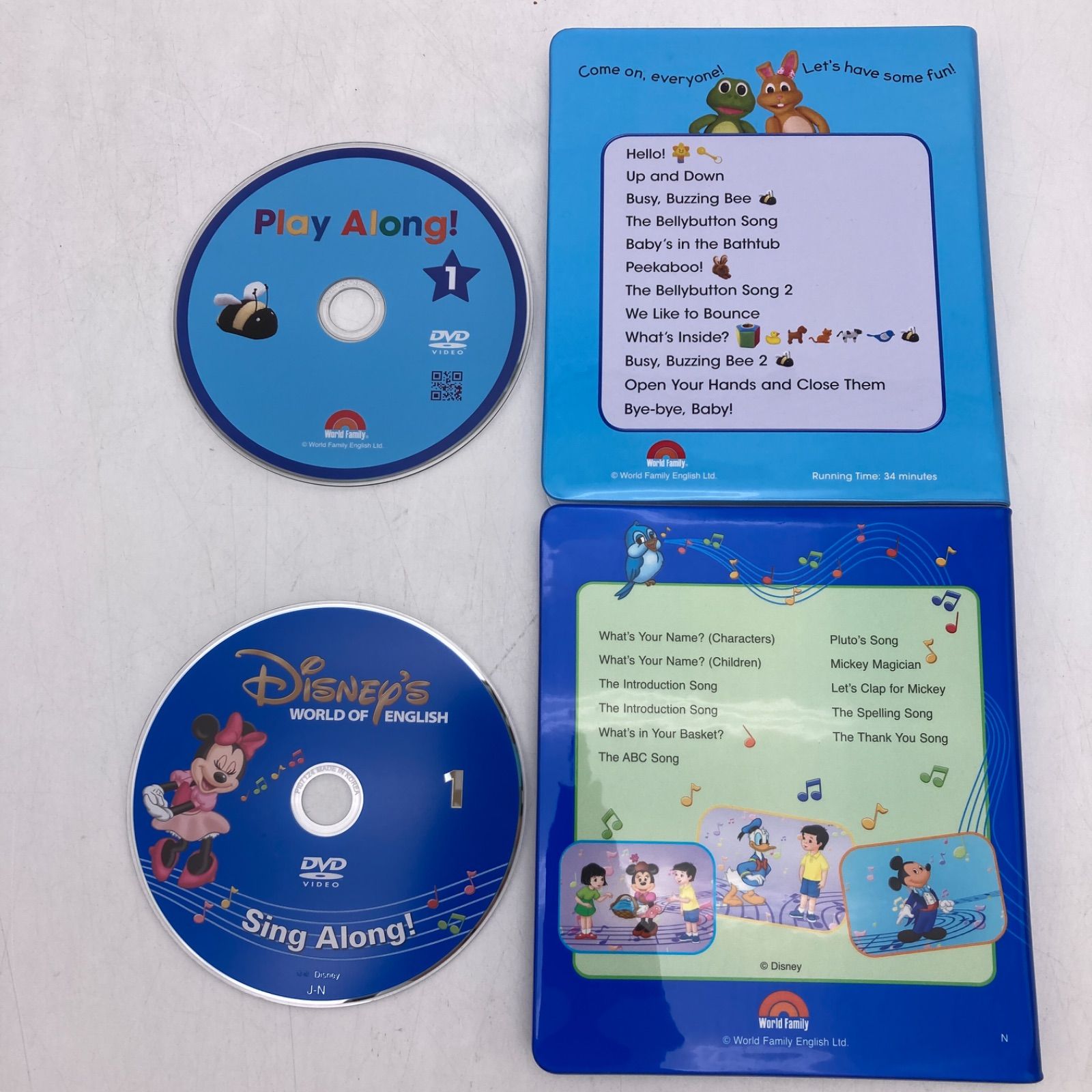 シングアロングとプレイアロングセット 新子役DVD ディズニー英語