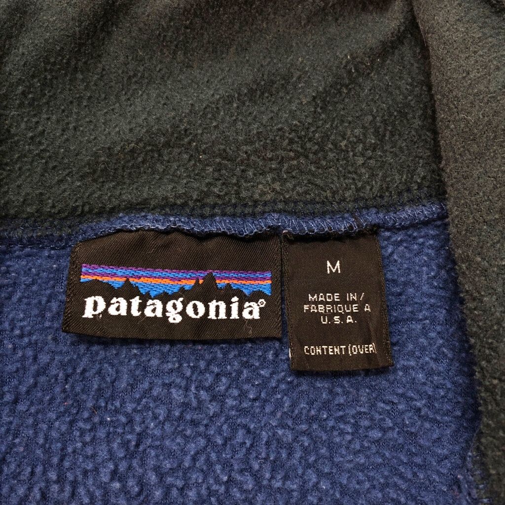 90年代 USA製 patagonia パタゴニア ハーフジップ フリースジャケット