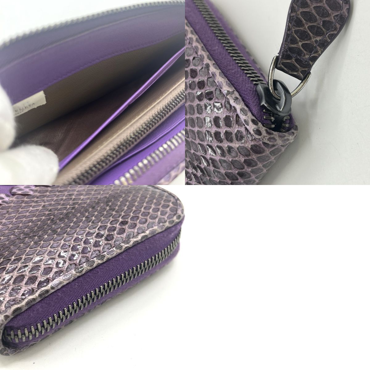 【美品】BOTTEGA VENETA イントレチャート パイソン 長財布 BOTTEGA VENETA（ボッテガ・ヴェネタ） 【未使用】ボッテガヴェネタ