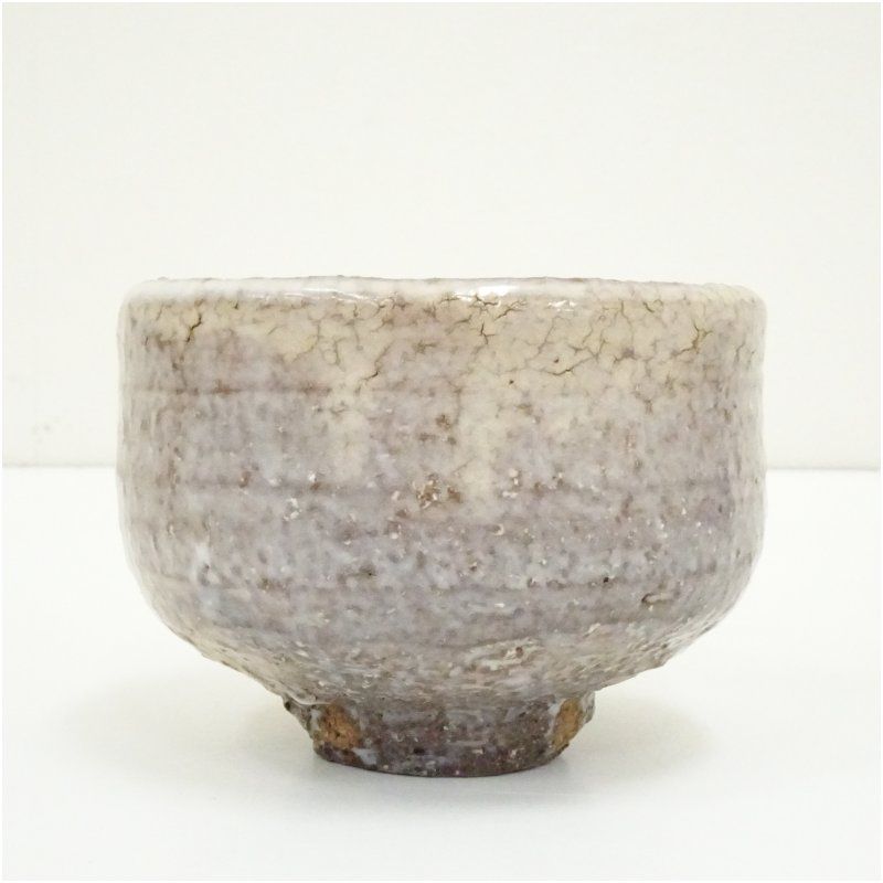 萩焼 玉隆山 吉田萩苑造 茶碗（銘：玉づさ）（堀内家十二代 宗完 兼