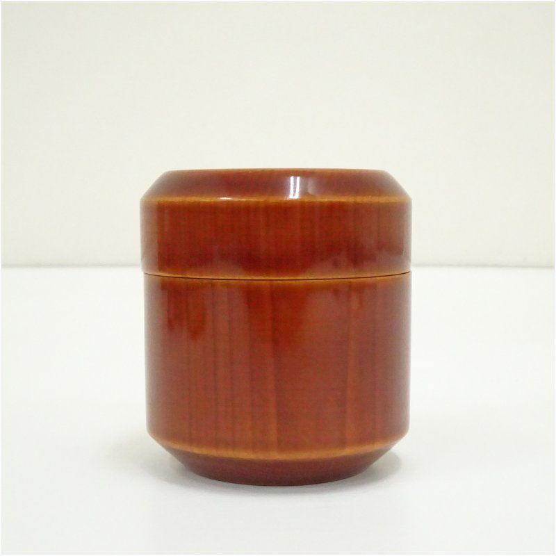 飛騨塗 雪吹棗（堀内家十二代 宗完 兼中斎花押・書付）（共箱） 茶道