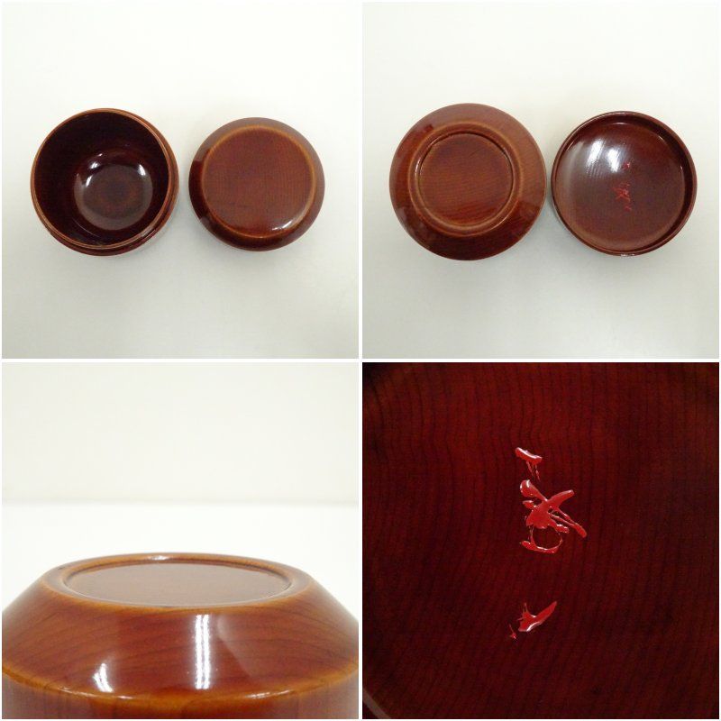 飛騨塗 雪吹棗（堀内家十二代 宗完 兼中斎花押・書付）（共箱） 茶道