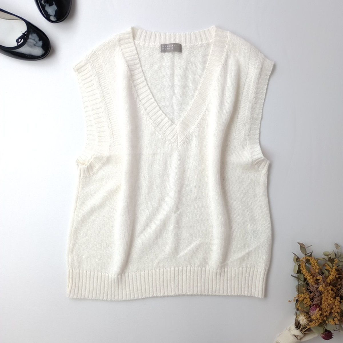 MARGARET HOWELL マーガレットハウエル リネンシルク混 サマーニット