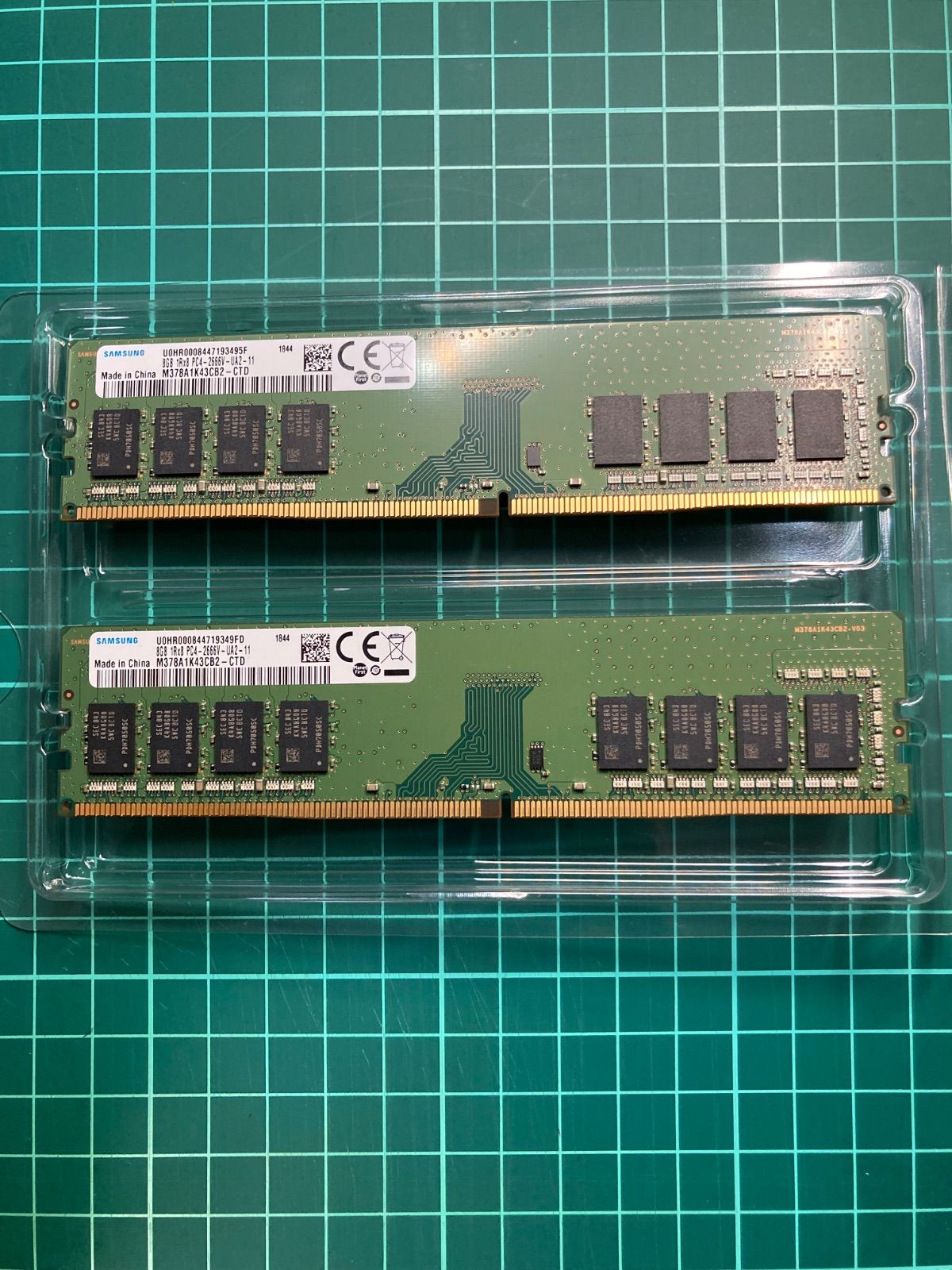 SAMSUNG PC4-2666V DDR-4 16GB（8GBX2） サムスン製 メモリ パソコン