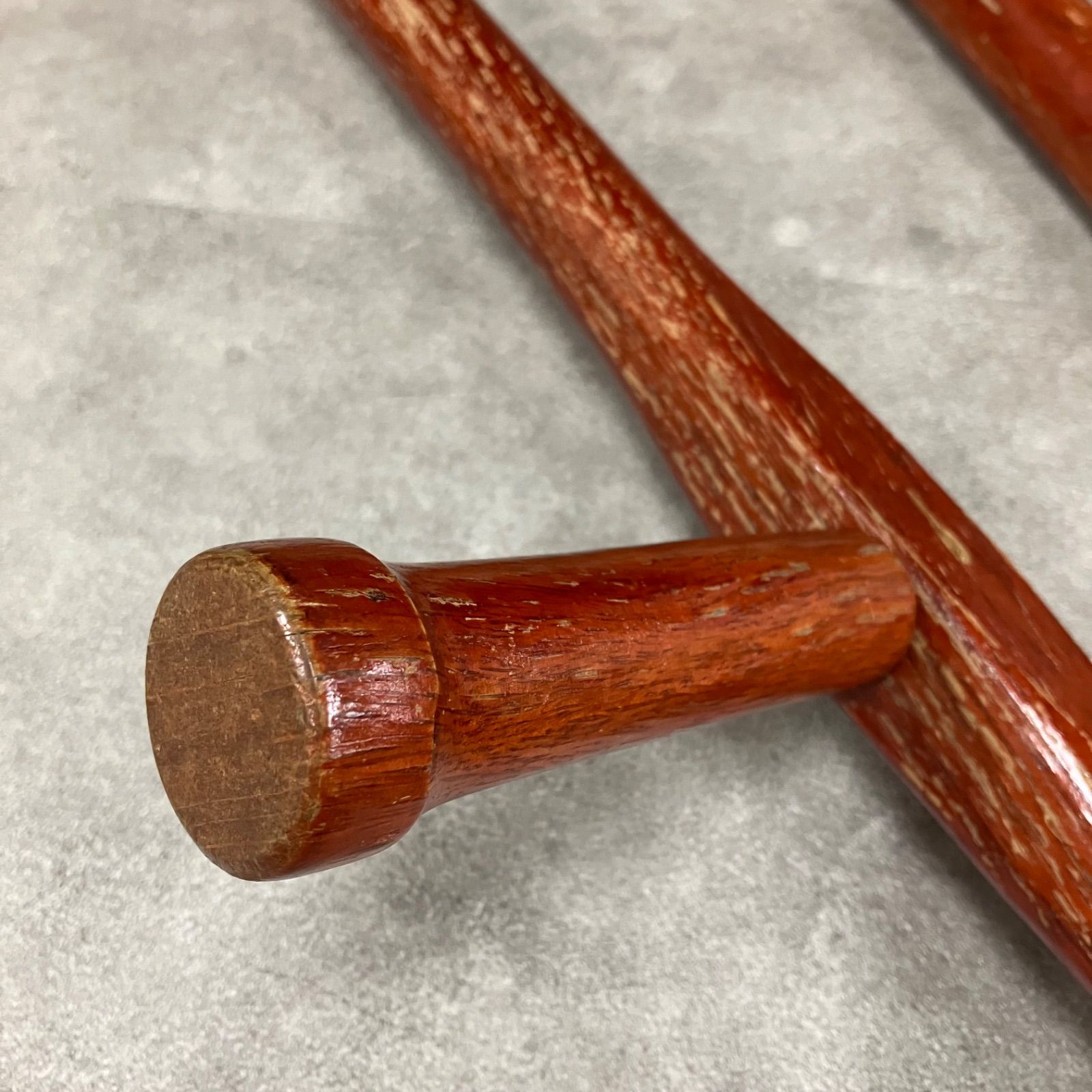 1）K22 木製 トンファー 2本セット 旋棍 拐 琉球古武術 沖縄武術 防犯