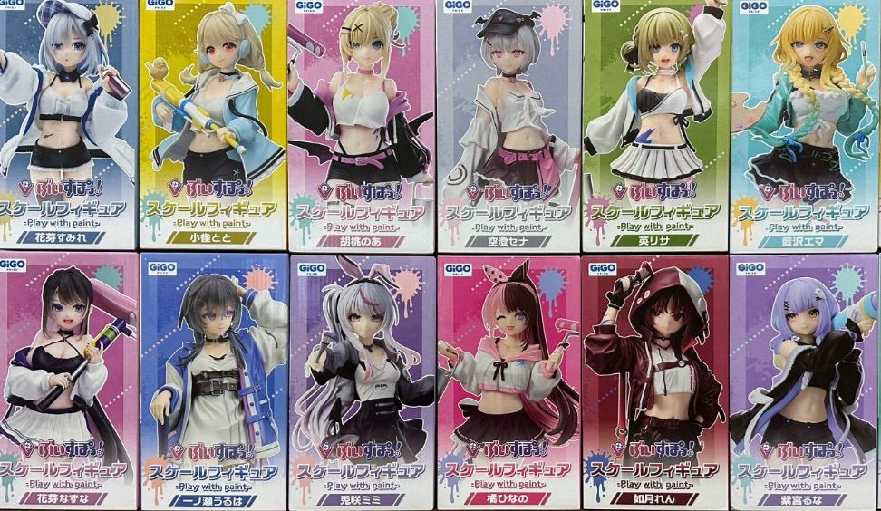 ぶいすぽっ！　GiGO限定　スケールフィギュア　　まとめ売り ぶいすぽっ！スケールフィギュア-Play with paint- vol.4展開開始の