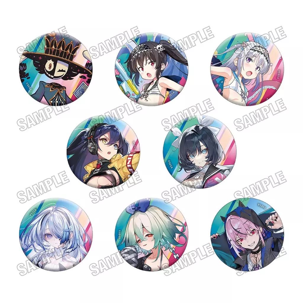 中古】バッジ・ピンズ 全8種セット 「ゲキ!チュウマイ POP UP SHOP 缶