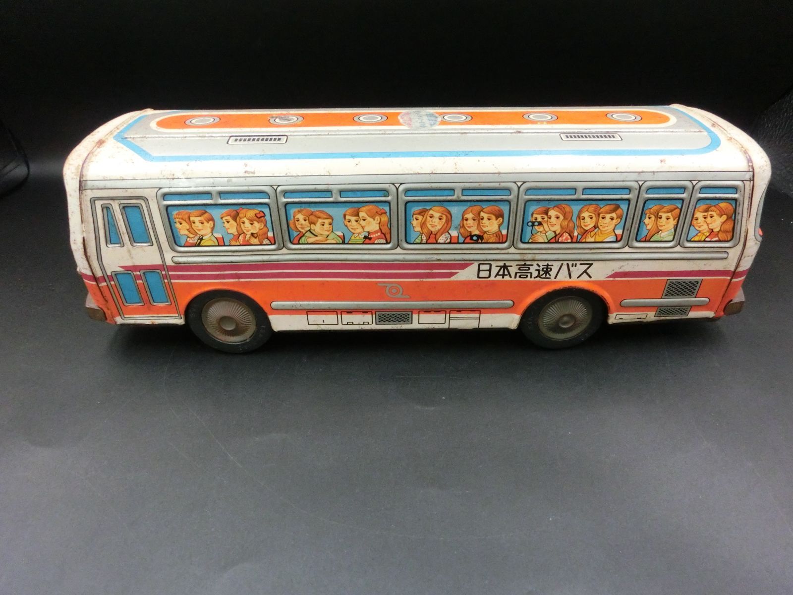 TAKA69-05】◇レトロ玩具 ブリキ 観光バス - メルカリ