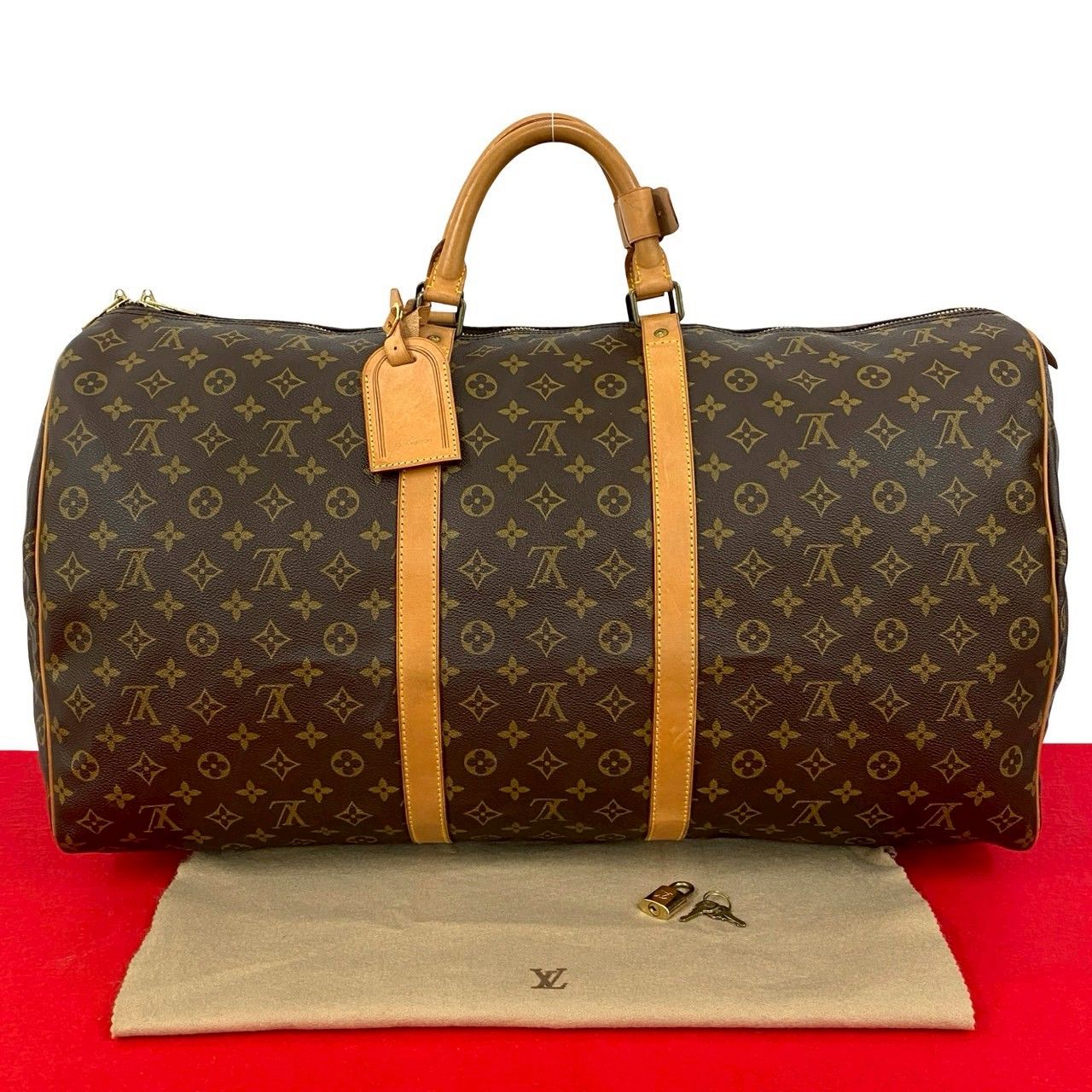 極 美品 LOUIS VUITTON ルイヴィトン ヴィンテージ キーポル 60 