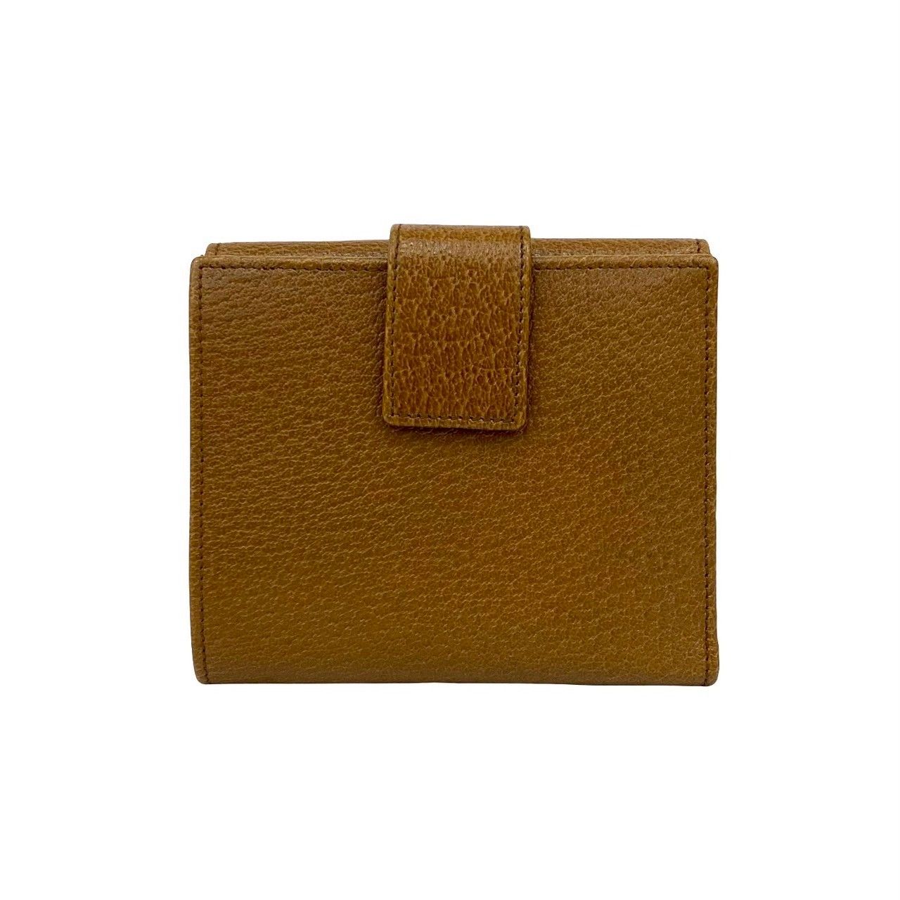 GUCCI ブラウン レザー ケース　ミニウォレット 極 美品 希少品 保存箱付き GUCCI グッチ レザー 本革 二つ折り 財布