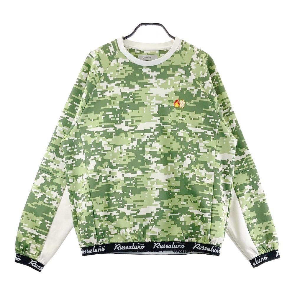 サイズ：7 RUSSELUNO ラッセルノ スウェット デジカモ グリーン系