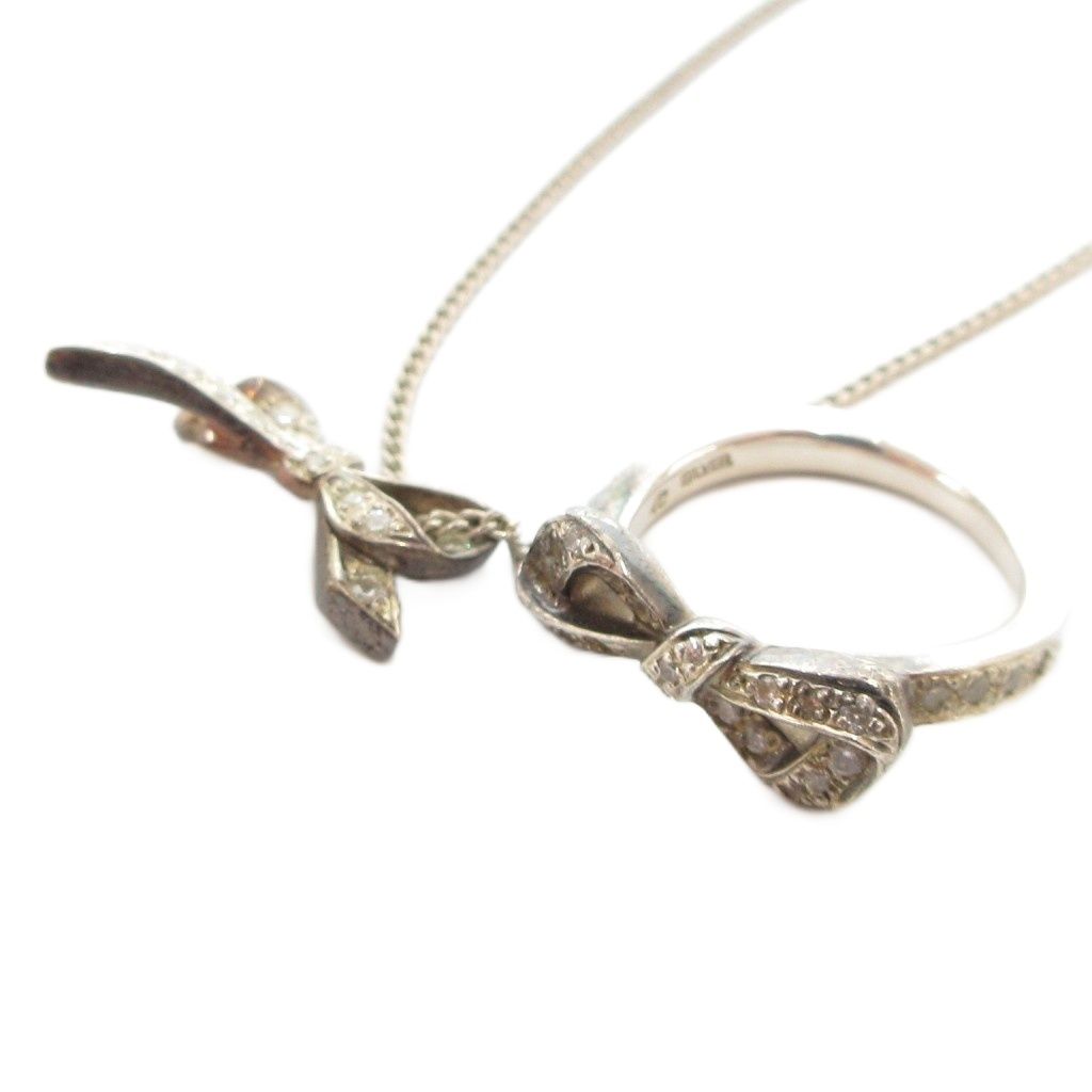 4℃のネックレス　2点 ヨンドシー 4℃ ネックレス リング 2点セット 指輪 ペンダント シルバー