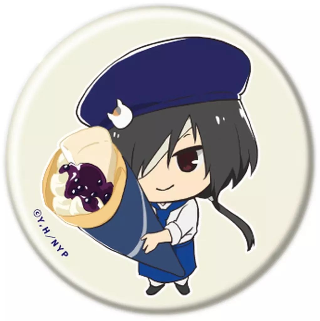 中古】バッジ・ビンズ 的場静司 「夏目友人帳 缶バッジ 08.クレープver