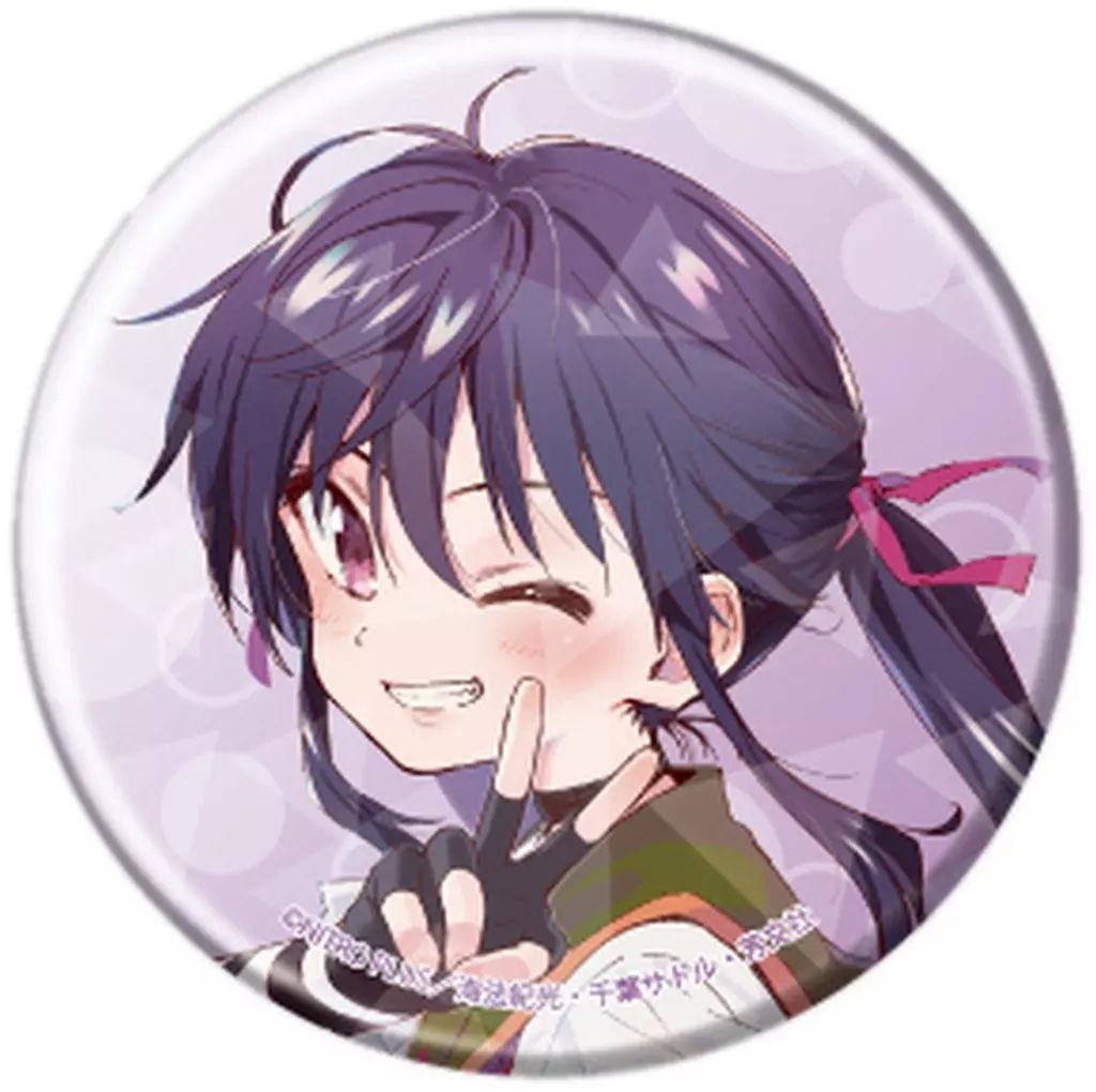 中古】バッジ・ビンズ 恵飛須沢胡桃E 「がっこうぐらし! ホログラム缶