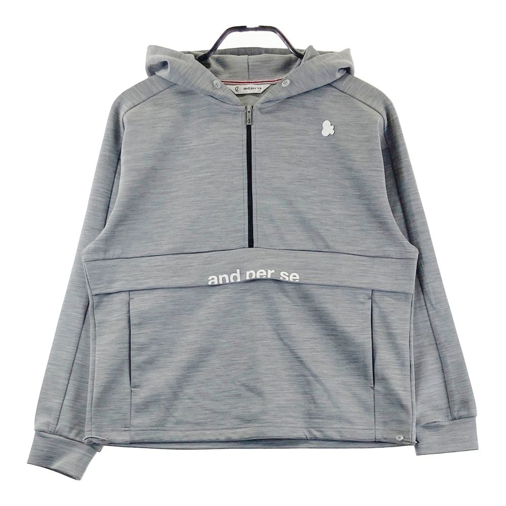 サイズ：M AND PER SE アンパスィ パーカー グレー系 [240101571641