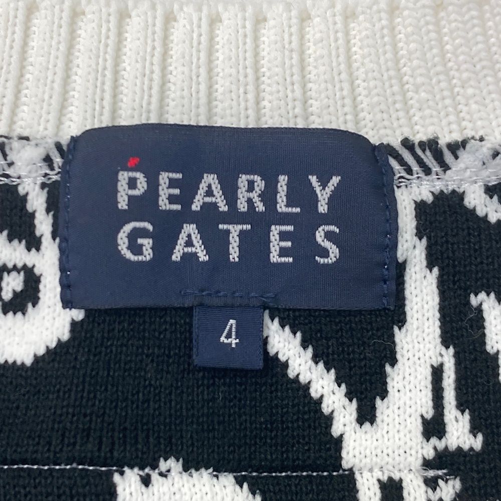 PEARLYGATES パーリーゲイツ　スヌーピー柄 ニットベスト　ホワイト系0 サイズ：4 PEARLY GATES パーリーゲイツ ×PEANUTS ニットベスト