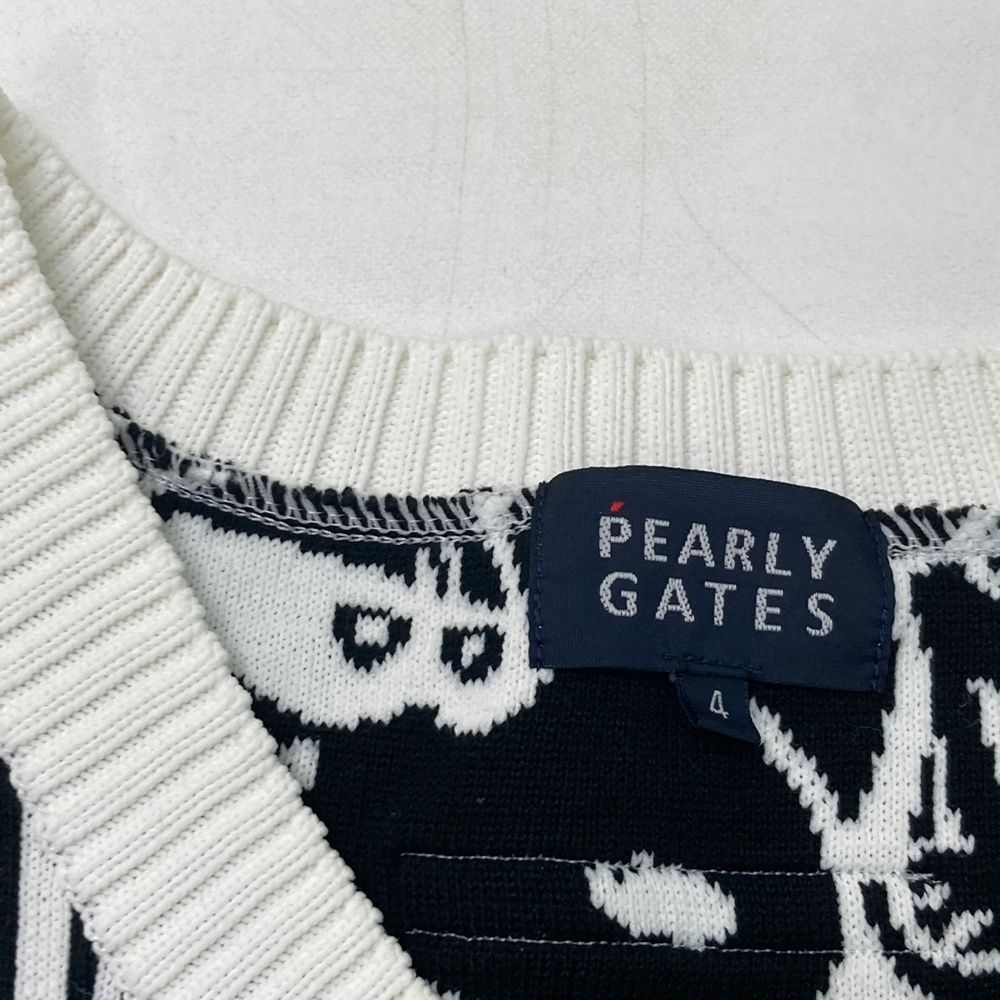 【極美品】PEARLY GATES パーリーゲイツ ニットベスト スヌーピー 5 サイズ：4 PEARLY GATES パーリーゲイツ ×PEANUTS ニットベスト