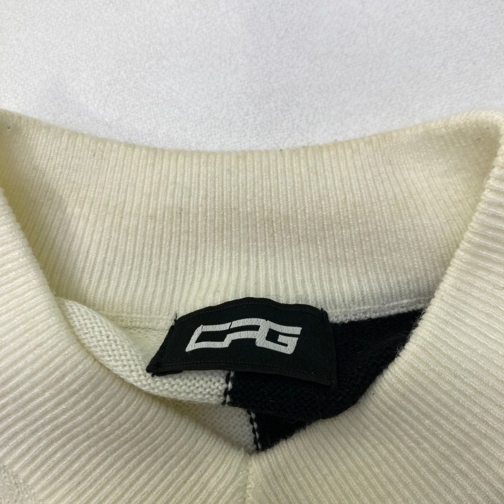 サイズ：2 CPG GOLF シーピージーゴルフ Vネックニットセーター ウール