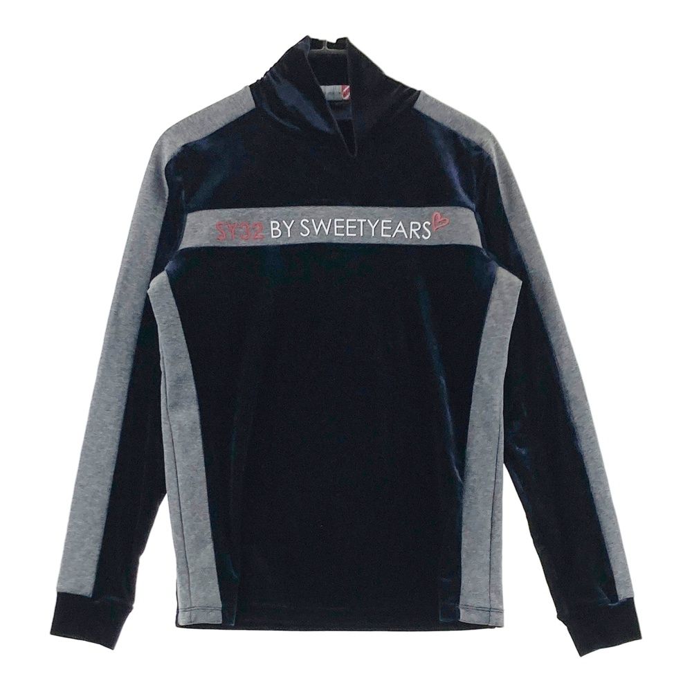 サイズ：S SY32 BY SWEET YEARS GOLF エスワイサーティトゥ  ハイネック 長袖Tシャツ  ネイビー系 [240101596108] ゴルフウェア レディース ストスト サイズ：S SY32 BY SWEET YEARS GOLF エスワイサーティトゥ ハイネック