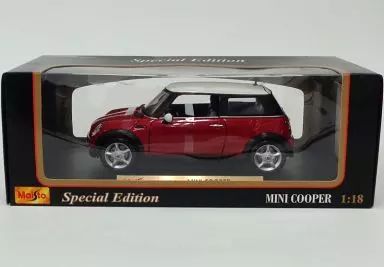 中古】ミニカー 1/18 MINI COOPER(レッド×ホワイト) Special Edition