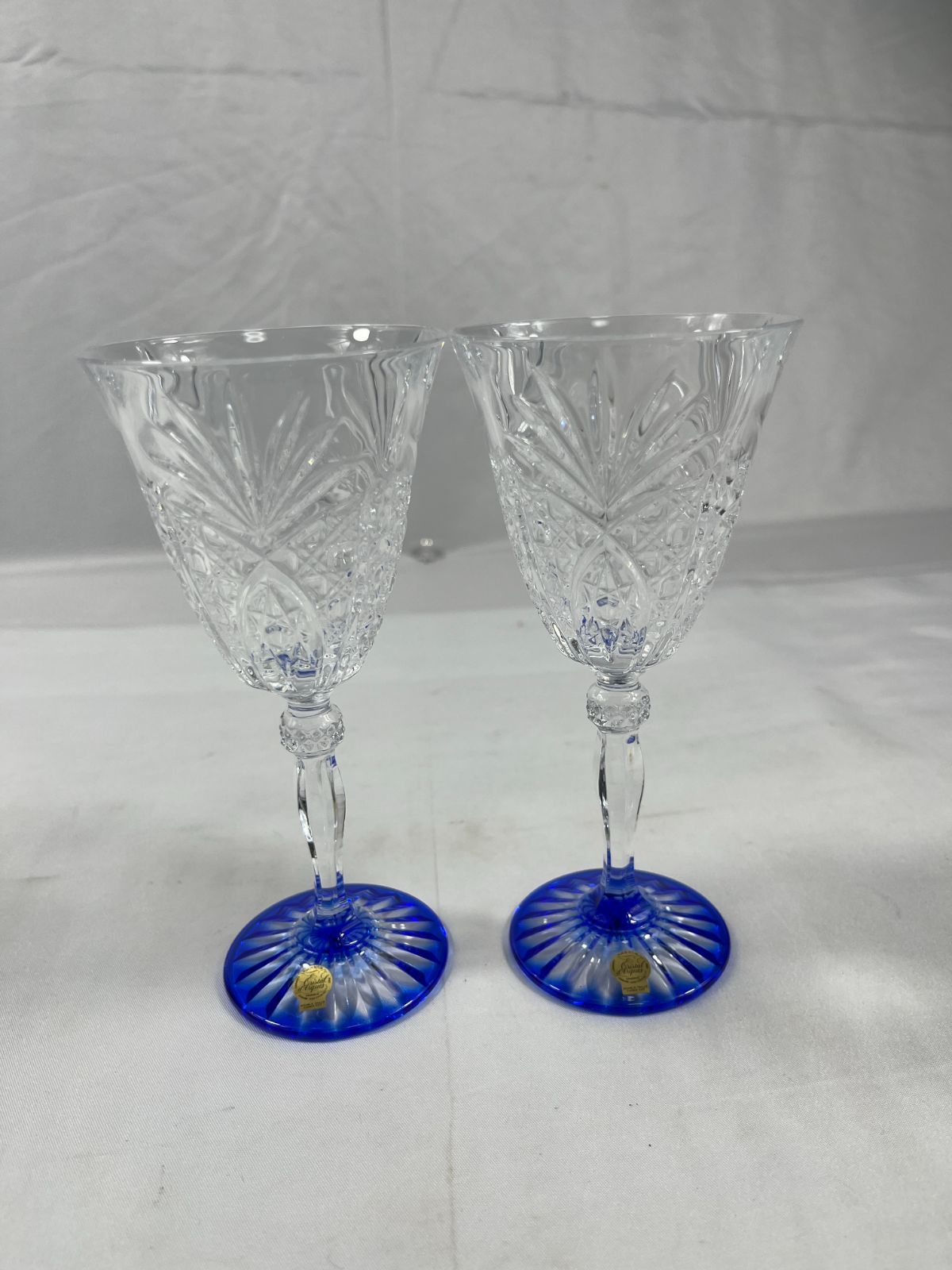 クリスタルボトル　昭和レトロ　ヴィンテージ HOYA ホヤ クリスタルぶどう ガラス昭和レトロ デザートグラス 5個